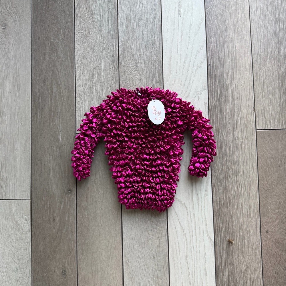 Textured Popcorn Y2K Women's Top